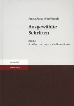 Ausgewählte Schriften - Worstbrock, Franz Josef