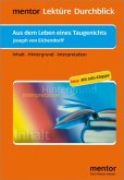 Joseph von Eichendorff: Aus dem Leben eines Taugenichts - Buch mit Info-Klappe