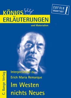 Cover Erläuterungen zu Erich Maria Remarque, Im Westen nichts Neues