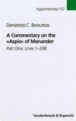 A Commentary on the 'Aspis' of Menander - Beroutsos, Demetrios C.