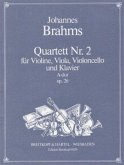 Klavierquartett Nr.2 A-Dur op.26, Klavier, Violine, Viola, Violoncello