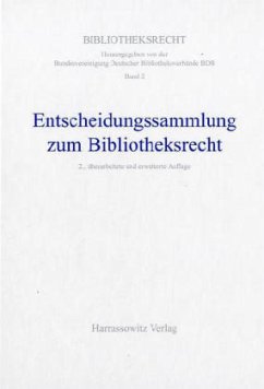 Cover Entscheidungssammlung zum Bibliotheksrecht