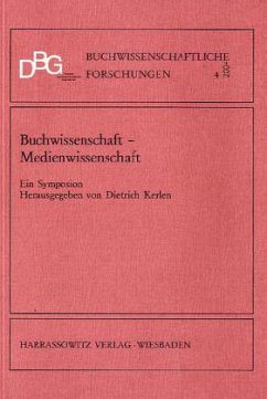 Cover Buchwissenschaft - Medienwissenschaft