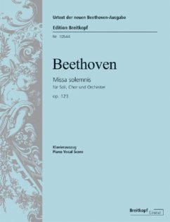 Missa Solemnis D-Dur op.123, Klavierauszug - Beethoven, Ludwig van