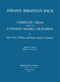 Sämtliche Arien aus den Kantaten, Messen, Oratorien BWV 34, 161, 164 für Solostimme (Alt), 2 Flöten u. Basso continuo (K Sämtliche Arien aus den Kantaten, Messen, Oratorien BWV 34, 161, 164 für Solostimme (Alt), 2 Flöten u. Basso continuo (K