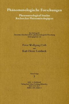 Cover Phänomenologische Forschungen, Neue Folge