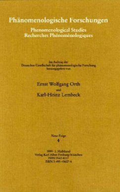 Cover Phänomenologische Forschungen, Neue Folge
