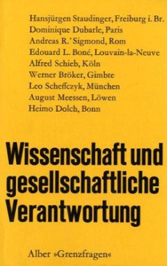 Wissenschaft und gesellschaftliche Verantwortung / Bd.6