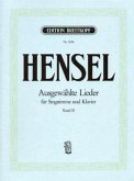 Ausgewählte Lieder, Gesang und Klavier