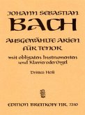 Ausgewählte Arien für Tenor, Gesang, Instrumente u. Klavier