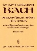 Ausgewählte Arien für Tenor, Gesang, Instrumente u. Klavier