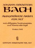 Ausgewählte Arien für Alt, Gesang, Instrumente u. Klavier