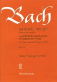 Kantate Nr. 201, Klavierauszug