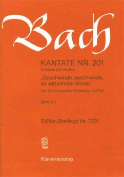 Kantate Nr. 201, Klavierauszug - Bach, Johann Sebastian