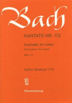 Kantate Nr. 172, Klavierauszug - Bach, Johann Sebastian