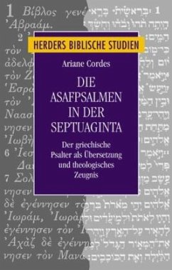 Die Asafpsalmen in der Septuaginta - Cordes, Paul Josef