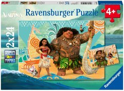 Cover Ravensburger 9156 - Disney Vaiana, Kinder-Puzzle, 2x24 Teile