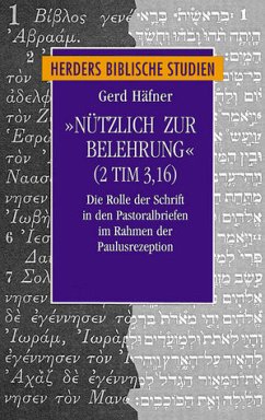 "Nützlich zur Belehrung" 2 Tim 3,16