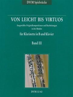 Cover Von leicht bis virtuos, Originalkompositionen für Klarinette und Klavier