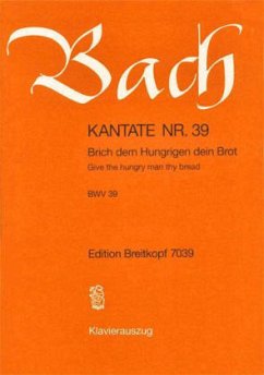 Kantate Nr.39, Klavierauszug - Bach, Johann Sebastian