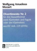 Divertimento Nr.2 B-Dur KV Anh. 229 (439B), Bläsertrio