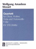 Oboenquartett F-Dur KV 370 (368b), Oboe, Violine, Viola und Violoncello, Stimmensatz