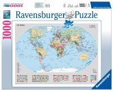Ravensburger 15652 - Politische Weltkarte, 1000 Teile Puzzle
