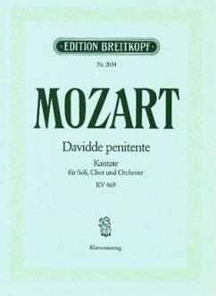 Cover Davidde penitente KV 469 (Kantate), Klavierauszug