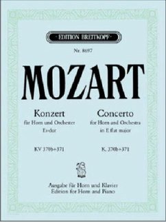 Hornkonzert Es-Dur KV 370b / 371, Klavierauszug - Mozart, Wolfgang Amadeus