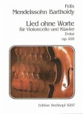 Lied ohne Worte op.109, Klavier u. Violoncello