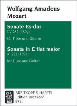 Sonate Es-Dur KV 282 (189g) (Klaviersonate), Ausgabe für Flöte und Gitarre