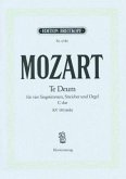 Te Deum C-Dur KV 141, Chor, Streicher und Orgel, Klavierauszug