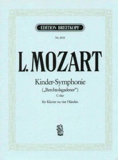 Kinder-Sinfonie (Berchtolsgadener), Ausgabe für Klavier vierhändig - Mozart, Leopold