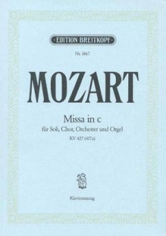 Messe c-Moll KV 427, Klavierauszug - Mozart, Wolfgang Amadeus