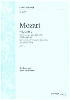 Missa C-Dur KV 317 (Krönungsmesse), Klavierauszug (Taubmann u. Beyer) - Mozart, Wolfgang Amadeus