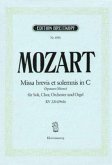 Missa brevis C-Dur KV 220 (196b) (Spatzenmesse), Klavierauszug (Beyer u. Haverkampf)