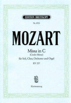 Cover Missa C-Dur KV 257 (Credo), Klavierauszug