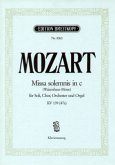 Missa solemnis c-Moll / C-Dur KV 139 (47a) (Waisenhaus-Messe), Klavierauszug