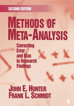 Methods of Meta-Analysis - Hunter, John E.;Schmidt, Frank L.