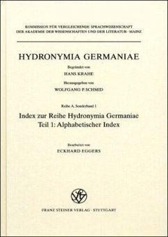 Cover Index zur Reihe Hydronymia Germaniae