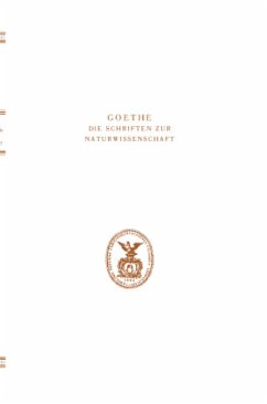 Goethe, Johann Wolfgang von / Die Schriften zur Naturwissenschaft 1. Abt.: Texte, Abteilung 1. Band 8 - Goethe, Johann Wolfgang von