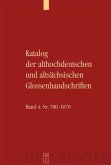 Katalog der althochdeutschen und altsächsischen Glossenhandschriften