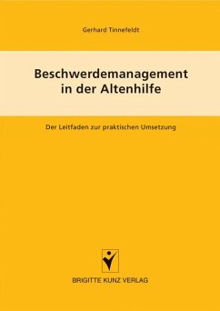 Beschwerdemanagement in der Altenpflege - Tinnefeld, Gerhard