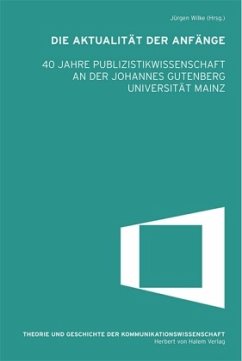 Cover Die Aktualität der Anfänge