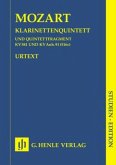 Klarinettenquintett A-Dur KV 581 und Fragment KV Anh. 91 (516c), Klarinette, 2 Violinen, Viola und Violoncello, Partitur