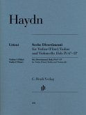 Sechs Divertimenti Hob.IV: 6-11 für Violine (Flöte), Violine und Violoncello, Stimmensatz