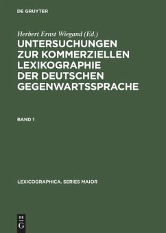 Untersuchungen zur kommerziellen Lexikographie der deutschen Gegenwartssprache. Band 1