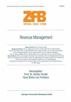 Revenue Management - Fandel, Günter / von Portatius, Hans Botho (Hgg.)