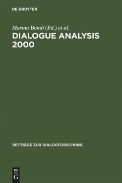 Dialogue Analysis 2000 - Bondi, Marina / Stati, Sorin (Hgg.)