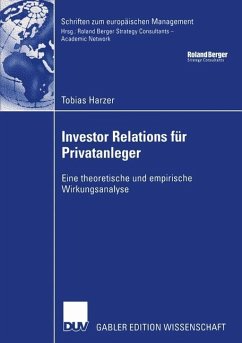 Investor Relations für Privatanleger - Harzer, Tobias